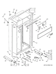 10 - Case Parts parts for Ge Refrigerator ZISS360DMC from AppliancePartsPros.com