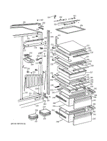 04 - Fresh Food Section parts for Ge Refrigerator ZISW42EMC from AppliancePartsPros.com
