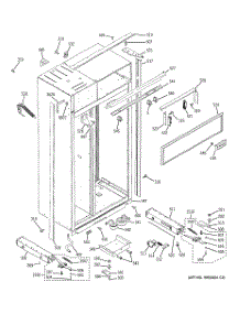 10 - Case Parts parts for Ge Refrigerator ZISS480DXASS from AppliancePartsPros.com