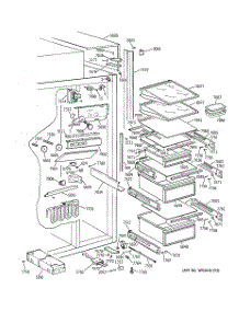 05 - Fresh Food Section parts for Ge Refrigerator ZISB36DTC from AppliancePartsPros.com