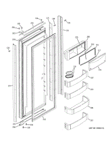 03 - Fresh Food Door parts for Ge Refrigerator ZIS480NRJ from AppliancePartsPros.com