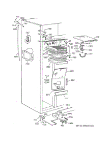 03 - Freezer Section parts for Ge Refrigerator ZISB36DCB from AppliancePartsPros.com