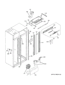 07 - Fresh Food Section parts for Ge Refrigerator ZISW480DXA from AppliancePartsPros.com
