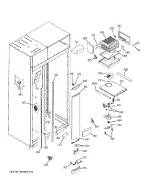 04 - Freezer Section parts for Ge Refrigerator ZISS480NRBSS from AppliancePartsPros.com