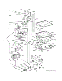 06 - Fresh Food Section parts for Ge Refrigerator ZISB36DWA from AppliancePartsPros.com