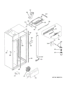 07 - Fresh Food Section parts for Ge Refrigerator ZISS420DXASS from AppliancePartsPros.com
