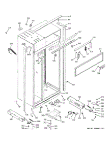 10 - Case Parts parts for Ge Refrigerator ZISS360DRGSS from AppliancePartsPros.com