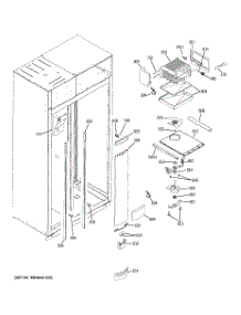 04 - Freezer Section parts for Ge Refrigerator ZISP480DTASS from AppliancePartsPros.com