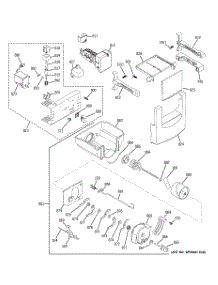06 - Ice Maker & Dispenser parts for Ge Refrigerator ZISP480DTASS from AppliancePartsPros.com
