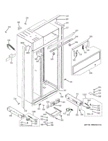 10 - Case Parts parts for Ge Refrigerator ZISP480DTASS from AppliancePartsPros.com