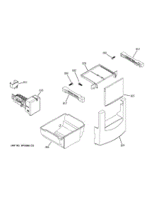 06 - Ice Maker & Dispenser parts for Ge Refrigerator ZIS420NMD from AppliancePartsPros.com