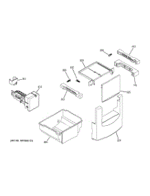 06 - Ice Maker & Dispenser parts for Ge Refrigerator ZISS480NRCSS from AppliancePartsPros.com