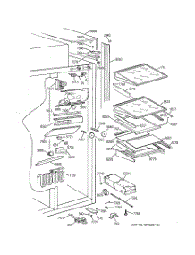 06 - Fresh Food Section parts for Ge Refrigerator ZISW42DXA from AppliancePartsPros.com