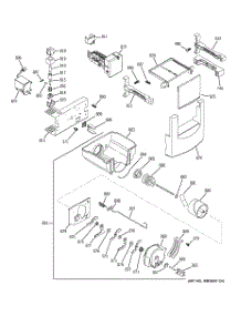 06 - Ice Maker & Dispenser parts for Ge Refrigerator ZISS480DMD from AppliancePartsPros.com