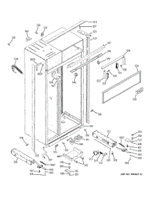 10 - Case Parts parts for Ge Refrigerator ZISW480DRG from AppliancePartsPros.com