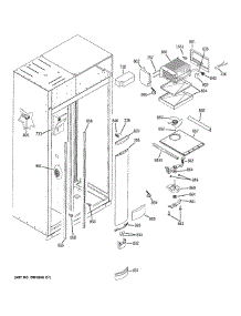 Freezer Section parts for Ge Refrigerator ZISW480DRK from AppliancePartsPros.com