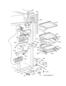 06 - Fresh Food Section parts for Ge Refrigerator ZISW36DYB from AppliancePartsPros.com