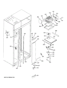 04 - Freezer Section parts for Ge Refrigerator ZISB480DRK from AppliancePartsPros.com