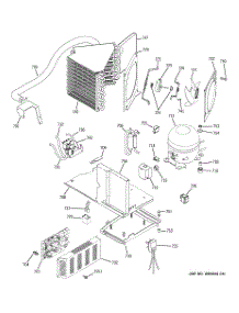 02 - Sealed System & Mother Board parts for Ge Refrigerator ZISW420DMA from AppliancePartsPros.com