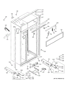 10 - Case Parts parts for Ge Refrigerator ZIS420NXA from AppliancePartsPros.com