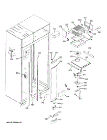 04 - Freezer Section parts for Ge Refrigerator ZISB480DRI from AppliancePartsPros.com