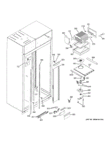 04 - Freezer Section parts for Ge Refrigerator ZISB420DXA from AppliancePartsPros.com