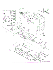 06 - Ice Maker & Dispenser parts for Ge Refrigerator ZISB420DXA from AppliancePartsPros.com
