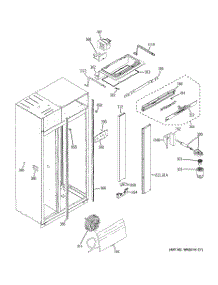 07 - Fresh Food Section parts for Ge Refrigerator ZISB420DXA from AppliancePartsPros.com