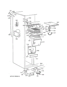 03 - Freezer Section parts for Ge Refrigerator ZISB42DXA from AppliancePartsPros.com