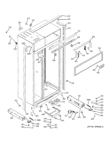 10 - Case Parts parts for Ge Refrigerator ZISS360DRASS from AppliancePartsPros.com