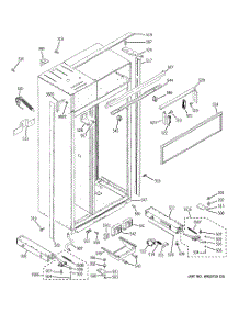 10 - Case Parts parts for Ge Refrigerator ZISW360DXA from AppliancePartsPros.com