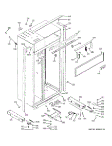 10 - Case Parts parts for Ge Refrigerator ZIS360NRA from AppliancePartsPros.com