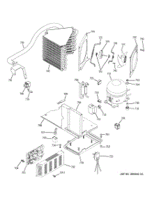 02 - Sealed System & Mother Board parts for Ge Refrigerator ZIS360NMA from AppliancePartsPros.com