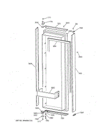 02 - Fresh Food Door parts for Ge Refrigerator ZISW36DRB from AppliancePartsPros.com