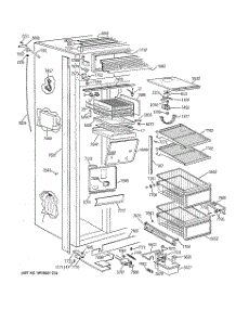 03 - Freezer Section parts for Ge Refrigerator ZISW36DRB from AppliancePartsPros.com