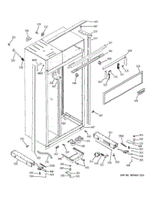 10 - Case Parts parts for Ge Refrigerator ZISW360DMC from AppliancePartsPros.com