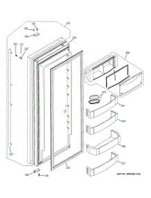 03 - Fresh Food Door parts for Ge Refrigerator ZISS360DXASS from AppliancePartsPros.com