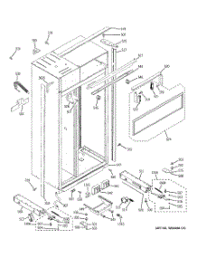 10 - Case Parts parts for Ge Refrigerator ZISS360DXASS from AppliancePartsPros.com