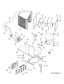 02 - Sealed System & Mother Board parts for Ge Refrigerator ZISS360DMA from AppliancePartsPros.com