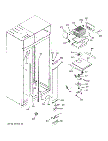 04 - Freezer Section parts for Ge Refrigerator ZISS360DMA from AppliancePartsPros.com