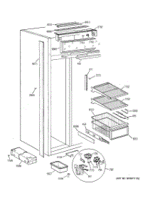 04 - Freezer Section parts for Ge Refrigerator ZISW42DCB from AppliancePartsPros.com