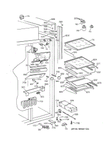 06 - Fresh Food Section parts for Ge Refrigerator ZISW42DCB from AppliancePartsPros.com
