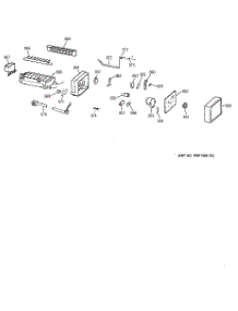 09 - Icemaker Wr30x0327 parts for Ge Refrigerator ZISW42DCB from AppliancePartsPros.com