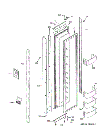 Freezer Door parts for Ge Refrigerator ZIS420NRK from AppliancePartsPros.com