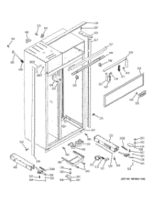 10 - Case Parts parts for Ge Refrigerator ZISS360NMC from AppliancePartsPros.com