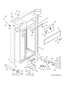 10 - Case Parts parts for Ge Refrigerator ZISS480NRASS from AppliancePartsPros.com