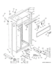 10 - Case Parts parts for Ge Refrigerator ZISS480NMC from AppliancePartsPros.com