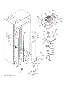 04 - Freezer Section parts for Ge Refrigerator ZISB480DRA from AppliancePartsPros.com