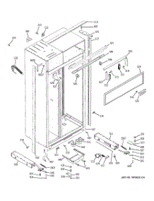 10 - Case Parts parts for Ge Refrigerator ZISS480DRBSS from AppliancePartsPros.com