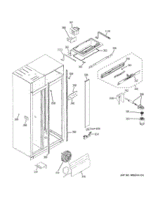 07 - Fresh Food Section parts for Ge Refrigerator ZISB480DXA from AppliancePartsPros.com